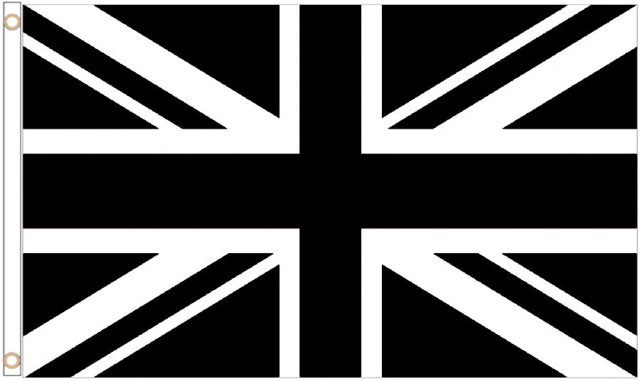 United Kingdom Black and White Coffin Drape image 4