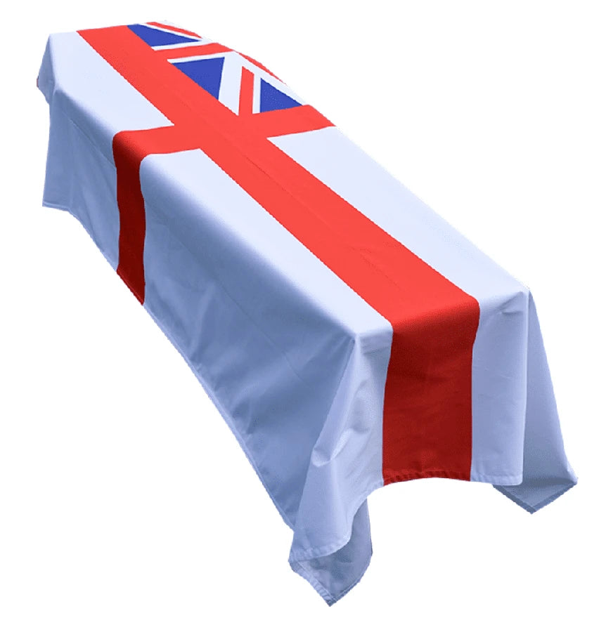 White Ensign Premium Coffin Drape image 0