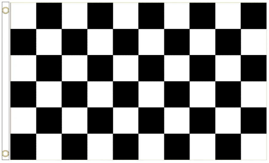 Black and White Checkered Coffin Drape image 4