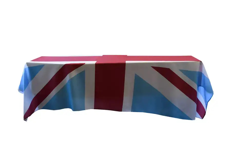 United Kingdom Claret and Sky Blue Coffin Drape image 1