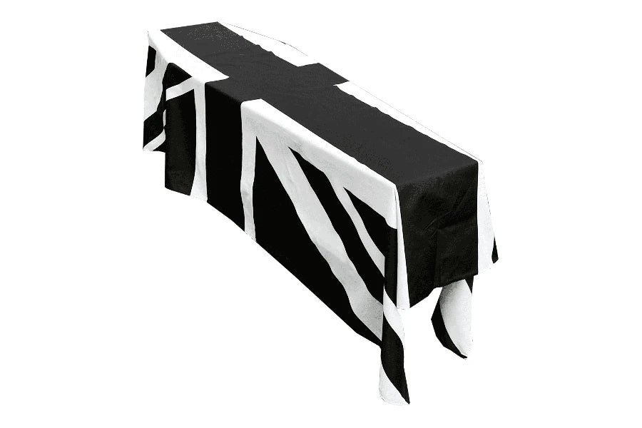 United Kingdom Black and White Coffin Drape image 0