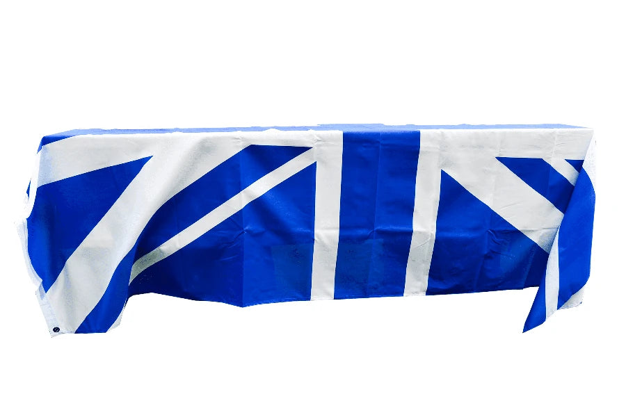 United Kingdom Blue and White Coffin Drape image 1