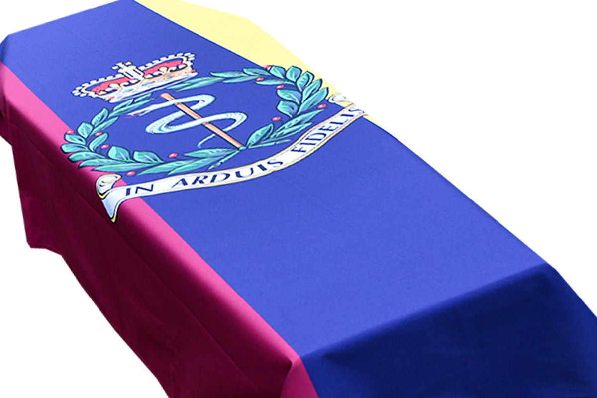 Army Medical Corps British Army Premium Coffin Drape - Available Now for Dispatch image 3