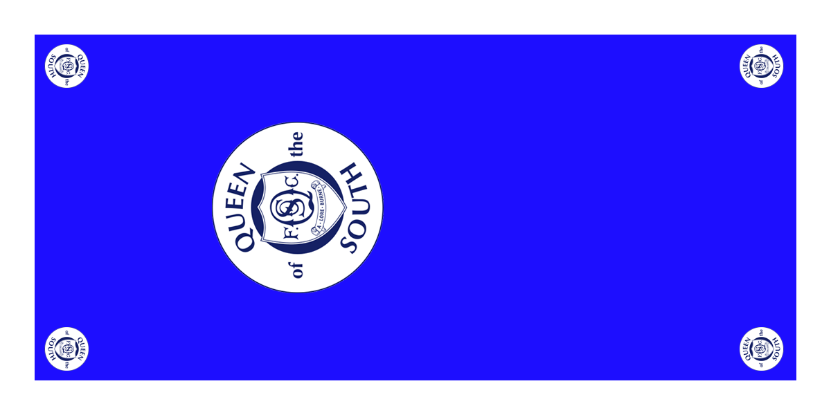 Queen of the South Football Premium Coffin Drape image 1