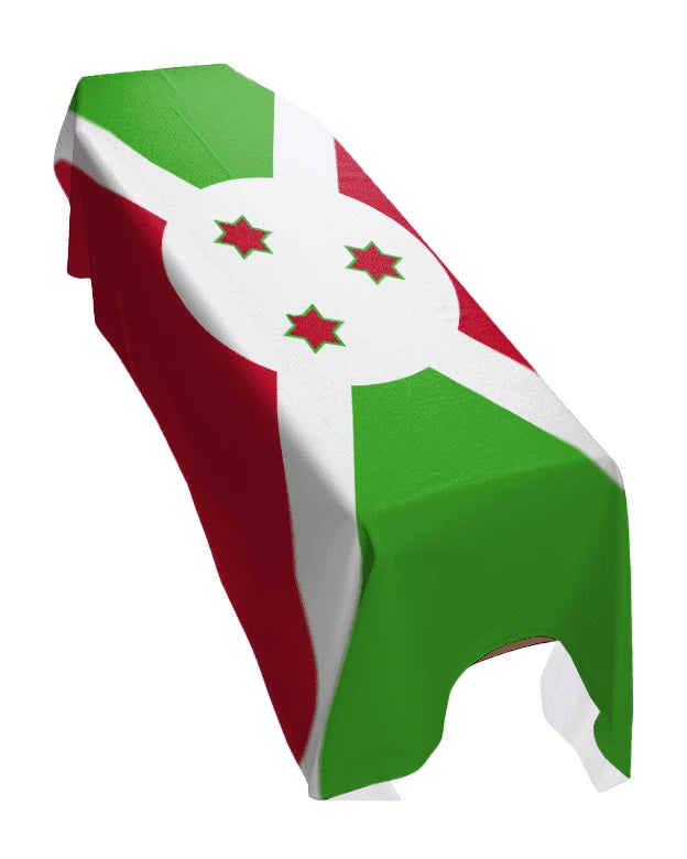 Burundi Premium Coffin Drape image 0