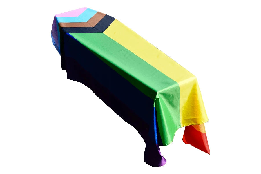 Progress Pride Coffin Drape image 0