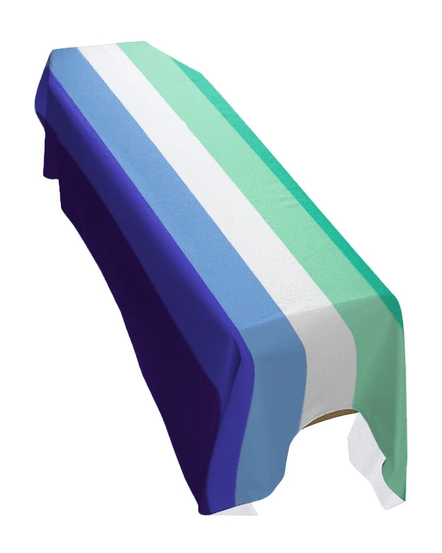 Gay Men Pride Premium Coffin Drape image 0