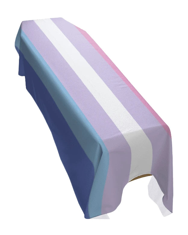 Bigender Pride Premium Coffin Drape image 0