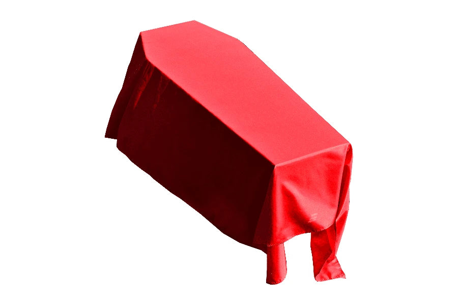 Plain Red Coffin Drape image 0