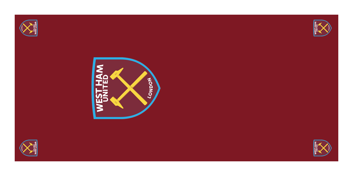 West Ham United Football Premium Coffin Drape image 1