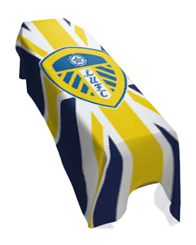 Leeds United Football Premium Coffin Drape - Design 2 image 0