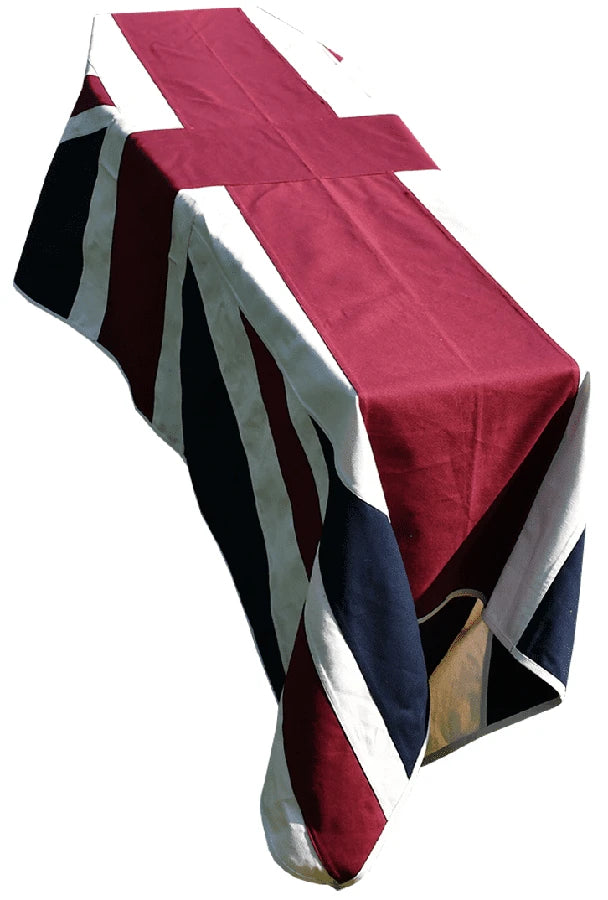 United Kingdom Aged Style Cotton Coffin Drape image 0
