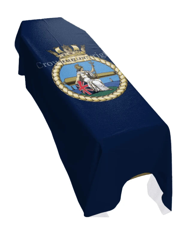HMS Excellent (Portrait) Premium Coffin Drape image 0