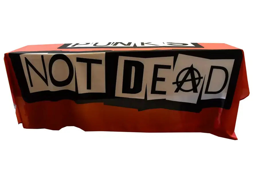 Punk's Not Dead Coffin Drape image 1