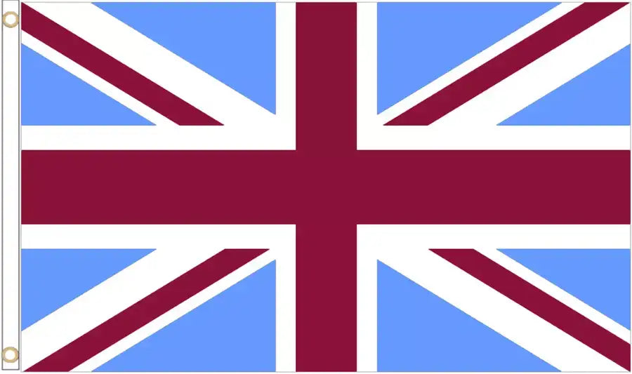 United Kingdom Claret and Sky Blue Coffin Drape image 4