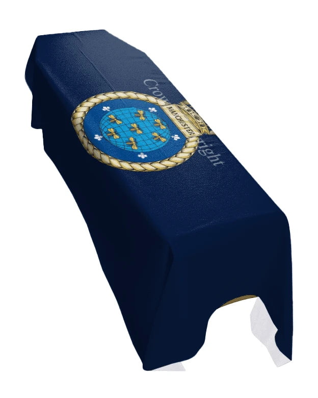 HMS Manchester Premium Coffin Drape image 0