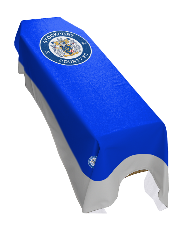Stockport County Football Premium Coffin Drape image 0