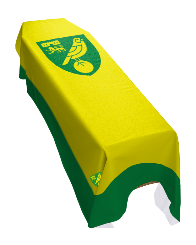 Norwich City Football Premium Coffin Drape image 0