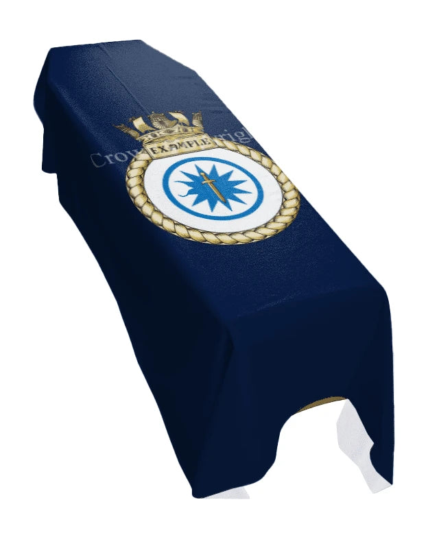 HMS Example (Portrait) Premium Coffin Drape image 0